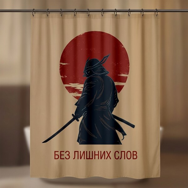 Шторы для ванной с аниме-принтом на заказ